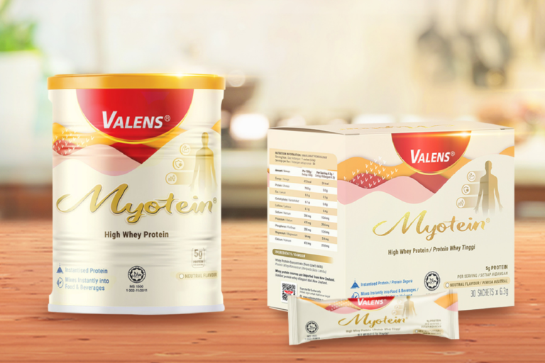 Myotein High Whey Protein is available in 2 packaging: tin and sachets | High quality protein supplement for everyone in Malaysia | Nutrition supplement helps to improve immune system