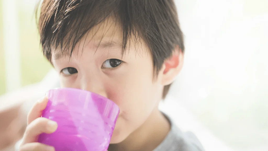 child drinking water Child drinking water