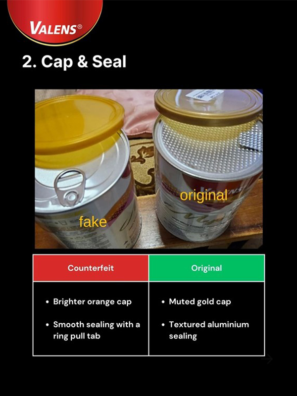 How to spot counterfeit myotein cap & seal