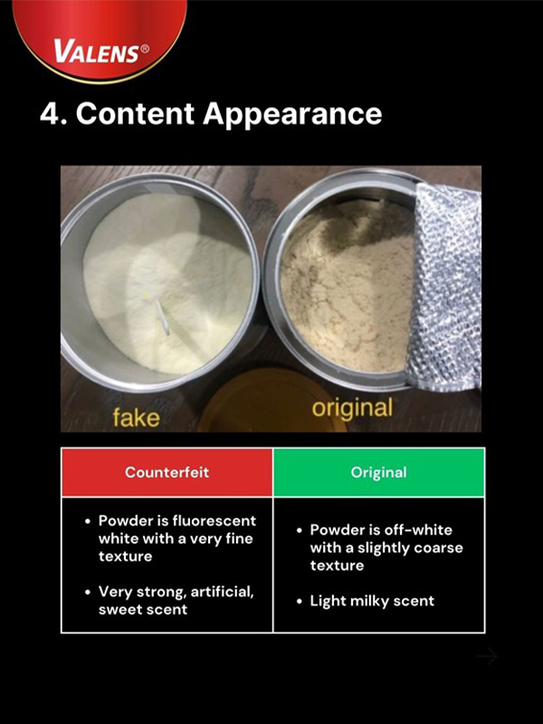 How to spot counterfeit myotein content appearance