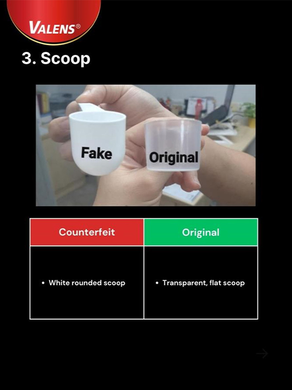 How to spot counterfeit myotein scoop